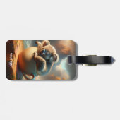 Fantasy Niedlich Koala Tea Cup Gepäckanhänger (Rückseite horizontal)