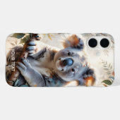 Fantasy Niedlich Koala Tree Wasserfarbe Case-Mate iPhone Hülle (Rückseite (Horizontal))