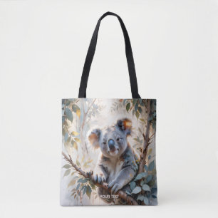 Fantasy Niedlich Koala Tree Wasserfarbe Tasche