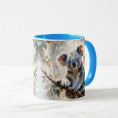 Fantasy Niedlich Koala Tree Wasserfarbe Tasse (VorderseiteRechts)