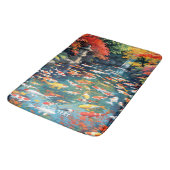 Fantasy Niedlich Koi Fish Pond Badematte (Schrägansicht)