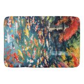 Fantasy Niedlich Koi Fish Pond Badematte (Vorderseite)