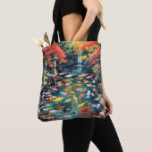 Fantasy Niedlich Koi Fish Pond Tasche (Von Nahem)