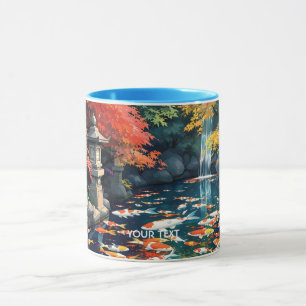Fantasy Niedlich Koi Fish Pond Tasse
