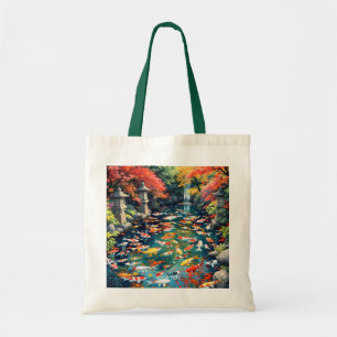 Fantasy Niedlich Koi Fish Pond Tragetasche