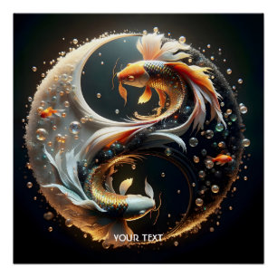 Fantasy Niedlich Koi Yang Poster