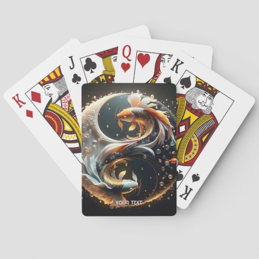 Fantasy Niedlich Koi Yang Spielkarten (Rückseite)