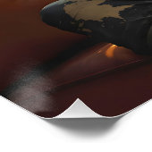 Fantasy Niedlich Kuh Leder Couch Leder Poster (Ecke)
