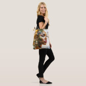 Fantasy Niedlich Lady African Landscape Tasche (Am Model)