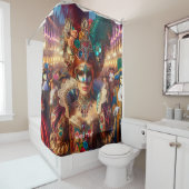 Fantasy Niedlich Lady Mask Venice Duschvorhang (Beispiel)