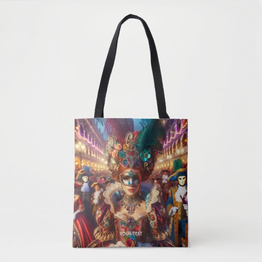 Fantasy Niedlich Lady Mask Venice Tasche (Vorderseite)