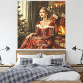 Fantasy Niedlich Lady Neujahr Leinwanddruck (Insitu (Schlafzimmer))