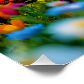 Fantasy Niedlich Ladybug Polished Glass Poster (Ecke)