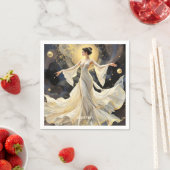 Fantasy Niedlich Ladys Dancing Space Serviette (Beispiel)
