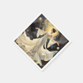 Fantasy Niedlich Ladys Dancing Space Serviette (Ecke)