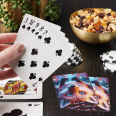 Fantasy Niedlich Lay Playing Fox Spielkarten (In Situ)