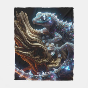 Fantasy Niedlich Lebend Lizard Tree Fleecedecke