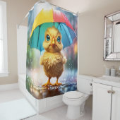 Fantasy Niedlich Lebhafter Frühling Rain Hühnchen Duschvorhang (Beispiel)