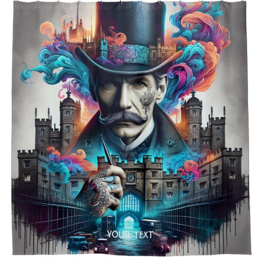 Fantasy Niedlich Legendary Detection London Duschvorhang (Vorderseite)