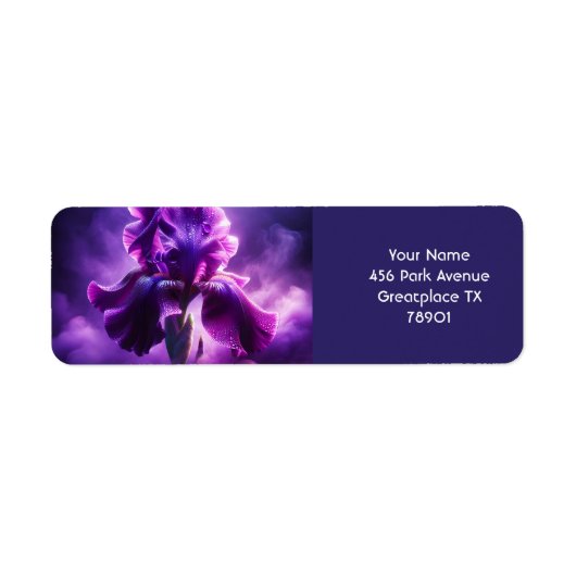 Fantasy Niedlich Lila Iris Fog (Vorne)