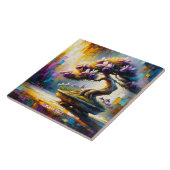 Fantasy Niedlich Lila Mini Tree Fliese (Seite)