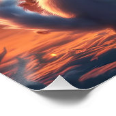 Fantasy Niedlich Lion Kitten Mirror Poster (Ecke)