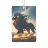 Fantasy Niedlich Lion Wüstenfeuer Autolufterfrischer (Rückseite)
