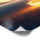 Fantasy Niedlich Lion Wüstenfeuer Poster (Ecke)