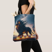 Fantasy Niedlich Lion Wüstenfeuer Tasche (Von Nahem)