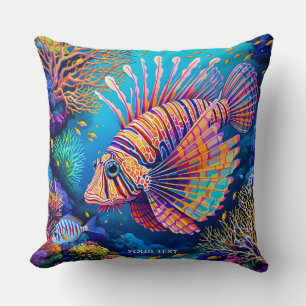 Fantasy Niedlich Lionfish Korallenriff Kissen