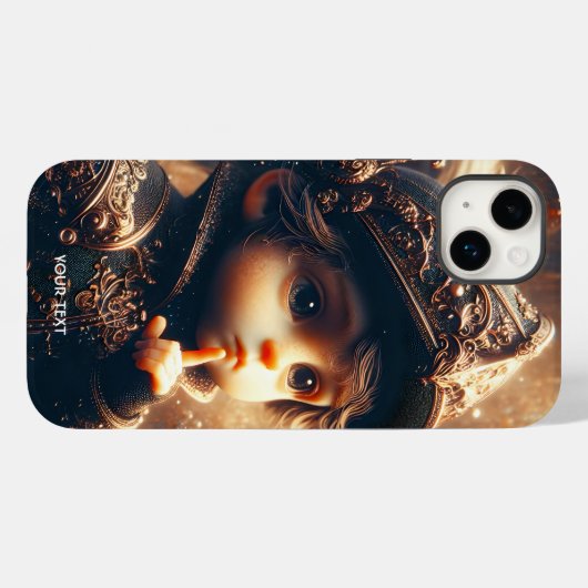 Fantasy Niedlich Little Quiet Knight Case-Mate iPhone Hülle (Rückseite (Horizontal))