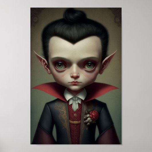 Fantasy Niedlich Little Vampire Boy Poster (Vorne)