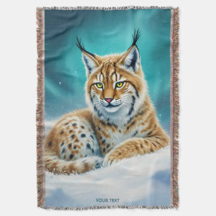Fantasy Niedlich Lynx Cub Winter Decke