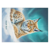 Fantasy Niedlich Lynx Cub Winter Tischdecke (Vorderseite (Horizontal))