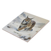 Fantasy Niedlich Lynx Winter Snow Fliese (Seite)