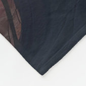 Fantasy Niedlich Man Moon Red Fleecedecke (Ecke)