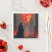 Fantasy Niedlich Man Moon Red Serviette (Beispiel)