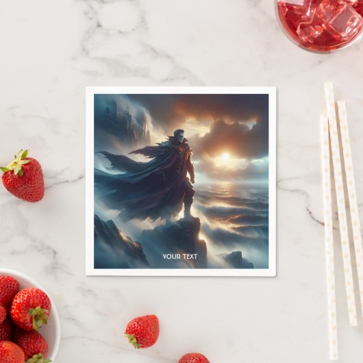 Fantasy Niedlich Man Night Sea Serviette (Beispiel)