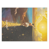 Fantasy Niedlich Man Rope Space Tischdecke (Vorderseite (Horizontal))