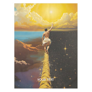 Fantasy Niedlich Man Rope Space Tischdecke