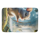 Fantasy Niedlich Mice Bow Forest Badematte (Vorderseite)