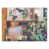 Fantasy Niedlich Milk Unicorn Regenbogen Tischdecke (Vorderseite (Horizontal))