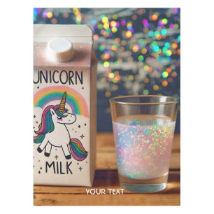 Fantasy Niedlich Milk Unicorn Regenbogen Tischdecke