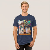 Fantasy Niedlich Milk Unicorn Regenbogen Tri-Blend Shirt (Vorderseite voll)