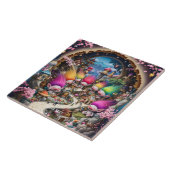 Fantasy Niedlich Mini Troll City Fliese (Seite)