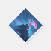 Fantasy Niedlich Mist Shrouded Dragon Serviette (Ecke)