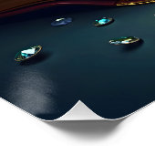 Fantasy Niedlich Moon Book Blume Poster (Ecke)