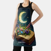 Fantasy Niedlich Moon Book Blume Schürze (InSitu)