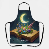 Fantasy Niedlich Moon Book Blume Schürze (Vorderseite)