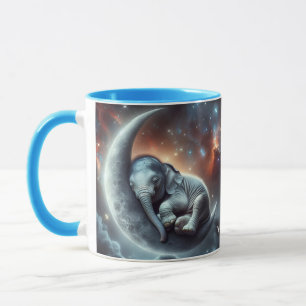 Fantasy Niedlich Moon Elephant Space Tasse